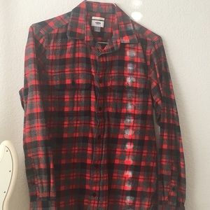 Old navy plaid-flannel button down shirt